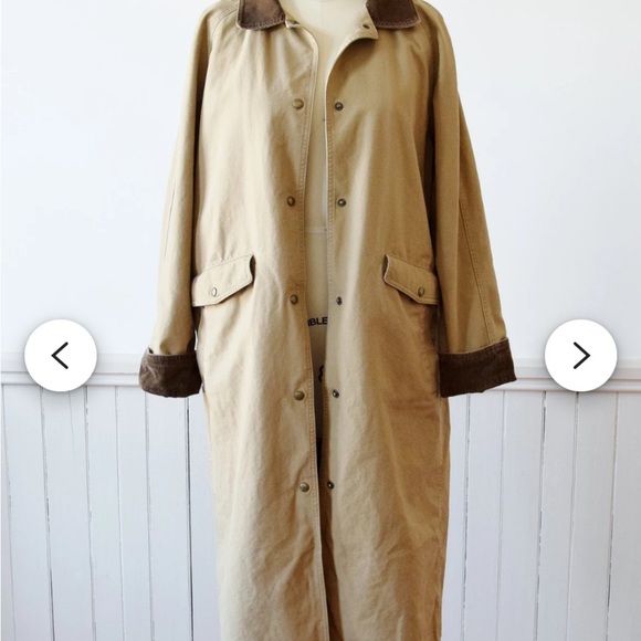 LL Bean Long Vintage Chore Jacket! Warm inner lining - Picture 4 of 7